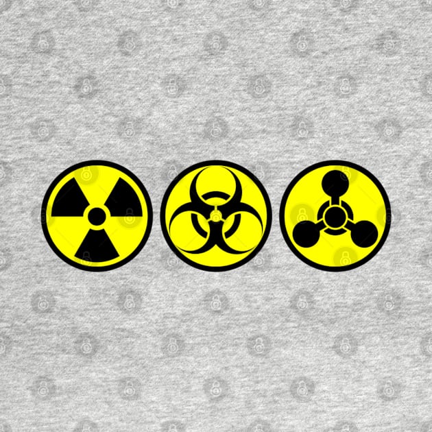 Nuclear - Biohazard - Toxic by  The best hard hat stickers 